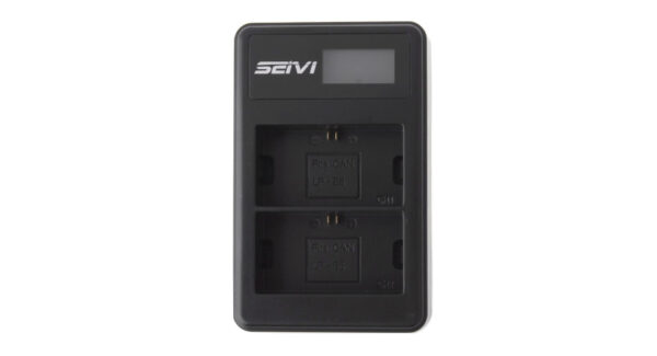 SEIWEI Dual Slot Battery Charger for Canon LP-E6