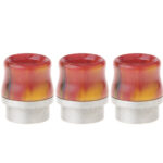 Stainless Steel + Resin Hybrid Wide Bore Drip Tip for KENNEDY Atomizer (5-Pack)