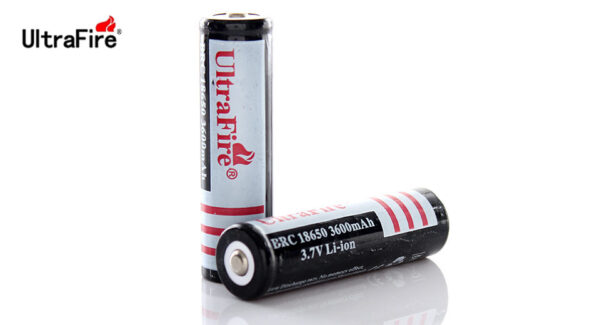 UltraFire 18650 3.7V "3600mAh" Rechargeable Li-ion Batteries (2-Pack)