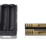 UltraFire 2-Slot Battery Charger w/ 2*BRC18650 4000mAh Li-ion Batteries