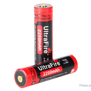UltraFire BRC 18650 3.7V 2200mAh Rechargeable Li-ion Batteries (2-Pack)