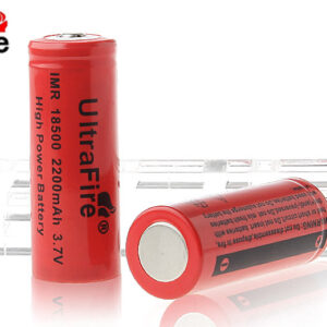 UltraFire INR 18500 3.7V 2200mAh Rechargeable Li-ion Batteries (2-Pack)