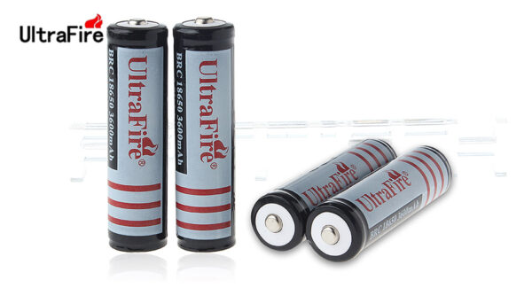 UltraFire INR 18650 3.7V 3600mAh Rechargeable Li-ion Batteries (4-Pack)