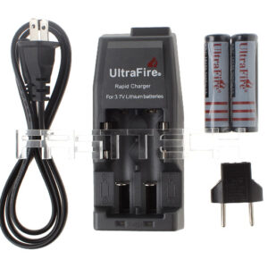 UltraFire WF-139 Dual Slots Lithum Rapid Battery Charger w/ 2*18650 Batteries