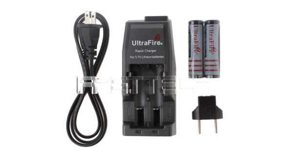 UltraFire WF-139 Dual Slots Lithum Rapid Battery Charger w/ 2*18650 Batteries
