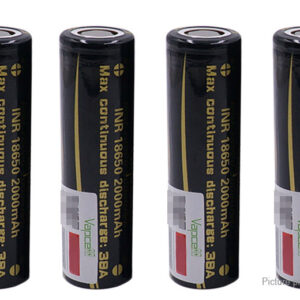 Vapcell INR 18650 3.7V 2000mAh Rechargeable Li-ion Battery (4-Pack)