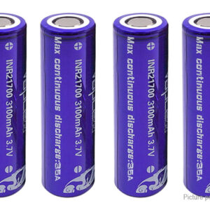 Vapcell INR 21700 3.7V 3100mAh Rechargeable Li-ion Battery (4-Pack)