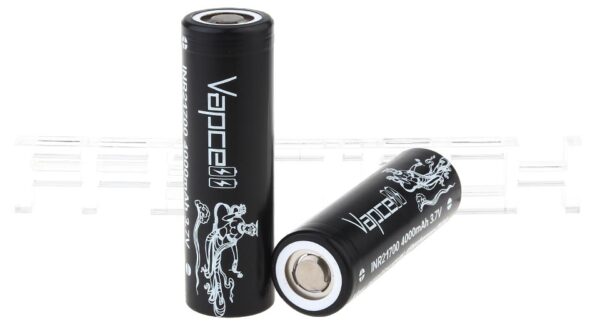 Vapcell INR 21700 3.7V 4000mAh Rechargeable Li-ion Battery (2-Pack)