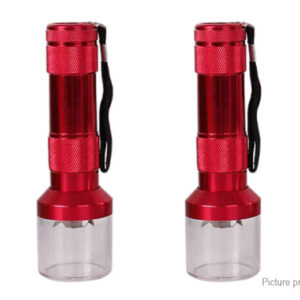 2PCS Flashlight Styled Aluminum Alloy Herb Tobacco Grinder Electric Crusher Muller