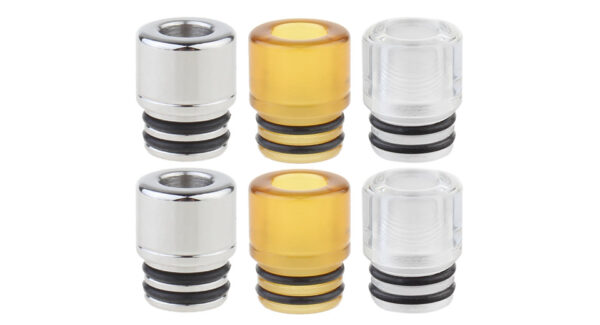 AOLVAPE PEI + Acrylic + 316 Stainless Steel 510 Drip Tip (6 Pieces)