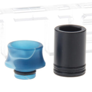 Authentic Clrane POM Wide Bore Drip Tip + Acrylic 510 Drip Tip Set (2 Pieces)
