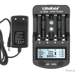 Authentic LiitoKala Lii-ND4 4-Slot AA/AAA/Ni-MH/Ni-Cd Battery Smart Charger (EU)
