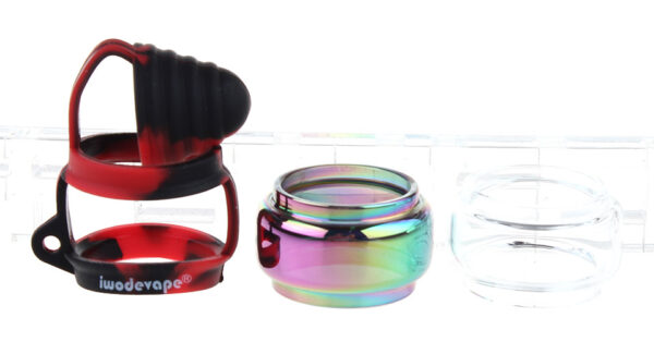 Iwodevape 3-in-1 Replacement Glass Tank + Silicone Sleeve for SMOK TFV8 Baby V2