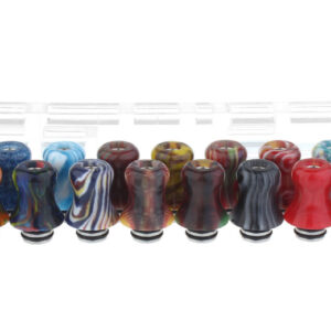 Resin + Stainless Steel Hybrid 510 Drip Tip (20 Pieces)