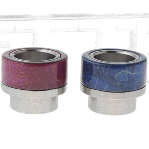 Stabilized Wood + Stainless Steel Hybrid Drip Tip (2-Pack)