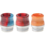 Stainless Steel + Resin Hybrid Wide Bore Drip Tip (5 Pieces)