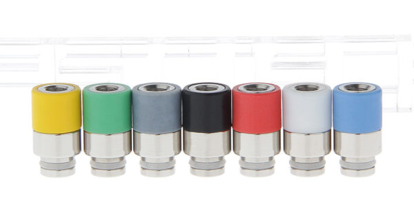 Stainless Steel + Teflon 510 Drip Tip (7 Pieces)