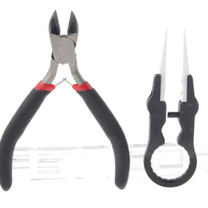 Tweezers + Diagonal Cutting Pliers Tools Kit for E-Cigarettes (2 Pieces)