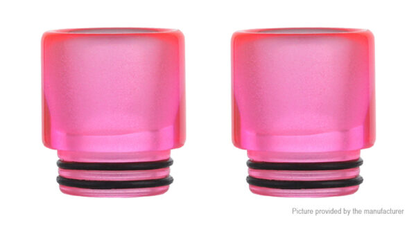 2PCS Acrylic 810 Drip Tip (Pink)