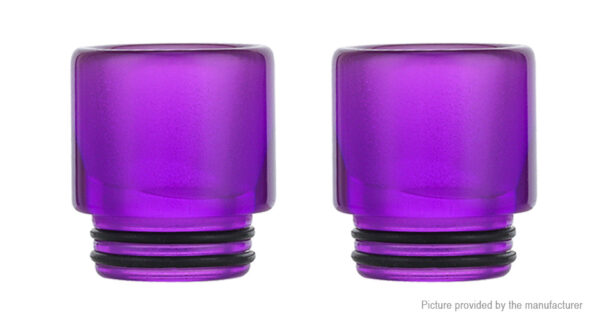 2PCS Acrylic 810 Drip Tip (Purple)
