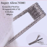Authentic XFKM Ni80 Super Alien Pre-Coiled Wire (100-Piece Set)