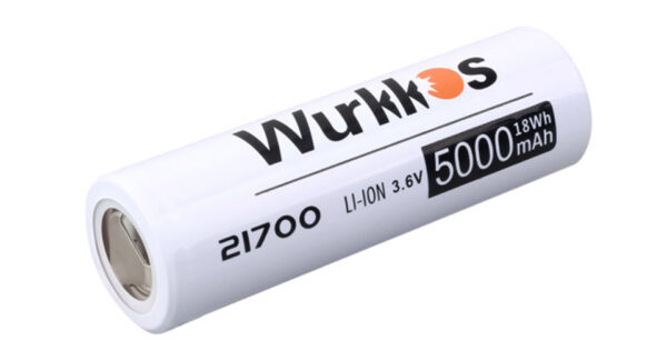 Wurkkos 21700 3.6V 5000mAh Rechargeable Li-ion Battery