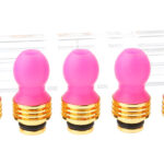 Gold Electroplate Stainless Steel + POM Hybrid 510 Drip Tip (5-Pack)