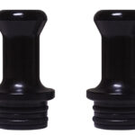 Steam Crave Aromamizer Classic MTL RTA Replacement Delrin 510 Drip Tip (Black 2-Pack)