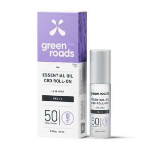 Green Roads CBD Essential Oil Roll on - Peace (Lavender) 50mg