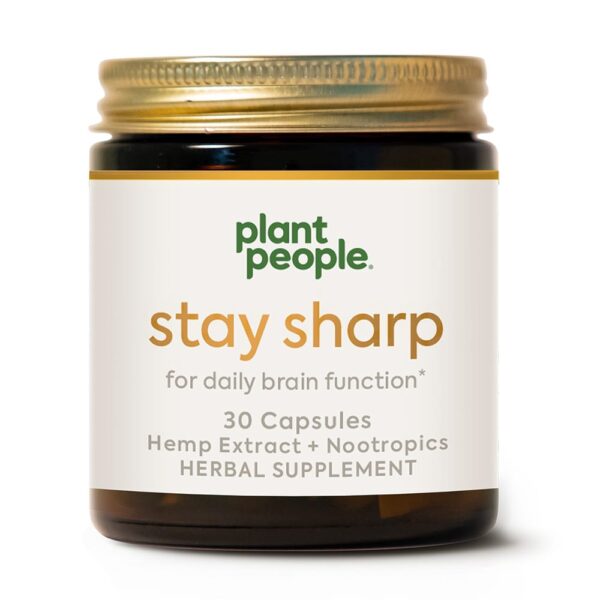 Plant People Stay Sharp CBD Capsules 30 Count