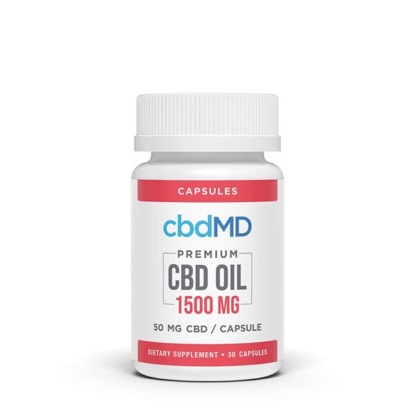 cbdMD CBD Oil Capsules 30 count 1500mg