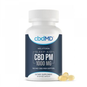 cbdMD CBD PM Softgel Capsules w/ Melatonin 60