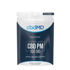 cbdMD CBD PM Softgel Capsules with Melatonin 20mg 5 Count