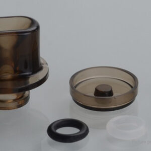 DEV Whistle V3 Styled PMMA Drip Tip + Button + Small Button for dotMod dotAIO (Black)
