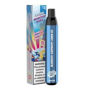 Monster Bars Frozen Blueberry Raspberry Lemon Ice Disposable Vape Pen