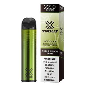 VaporLAX Sirius Apple Peach Pear Disposable Vape Pen