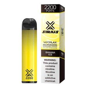 VaporLAX Sirius Banana Ice Disposable Vape Pen