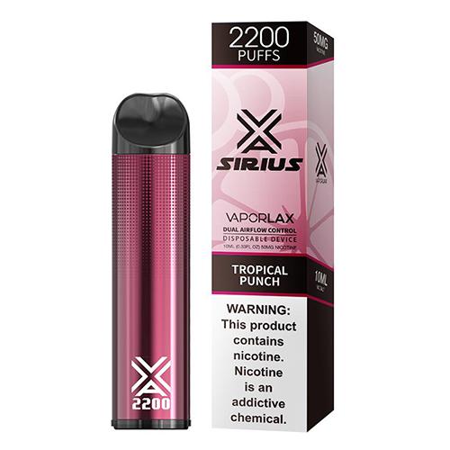 VaporLAX Sirius Tropical Punch Disposable Vape Pen