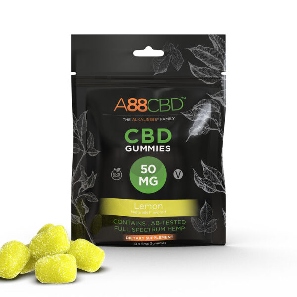 A88CBD Vegan CBD Gummies - Lemon 50mg