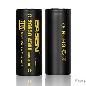 BASEN IMR 26650 3.7V 4500mAh Rechargeable Li-Mn Batteries (2-Pack)
