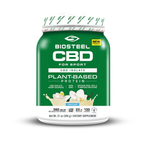 BioSteel CBD Isolate Plant-Based Protein Powder Vanilla 360mg