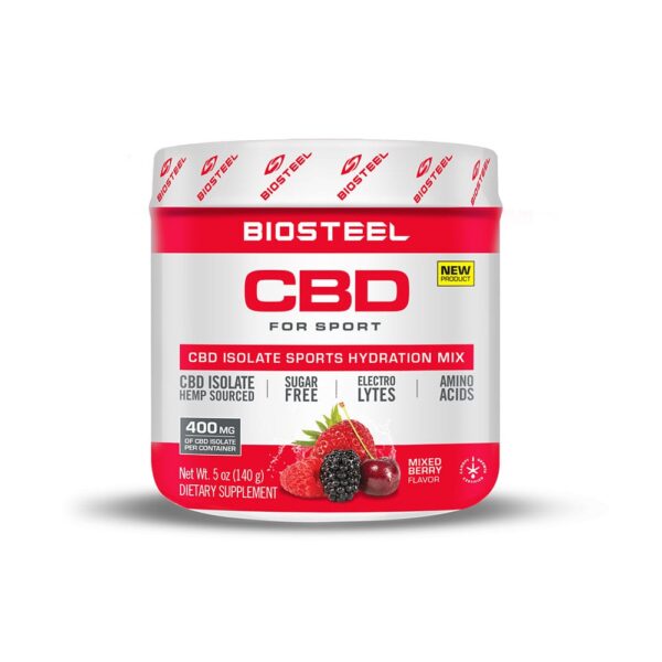 BioSteel CBD Isolate Sports Hydration Mix Mixed Berry 400mg