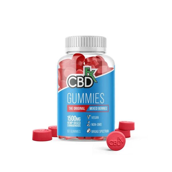 CBDfx CBD Gummies - Mixed Berries 25mg 60 Count