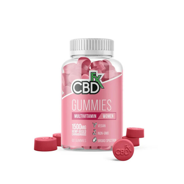 CBDfx CBD Gummies with Womens Multivitamin 25mg 60 Count