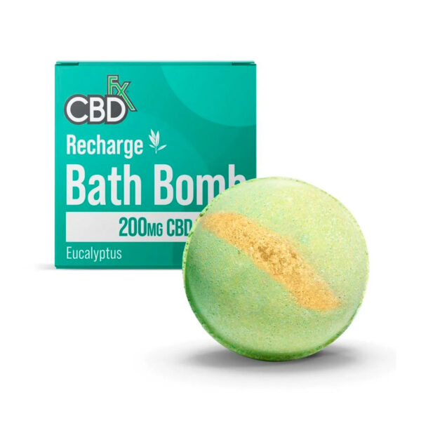 CBDfx CBD Recharge Bath Bomb - Eucalyptus 200mg