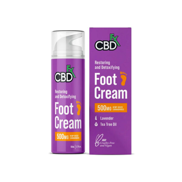 CBDfx Foot CBD Cream - Lavender 500mg 50ml