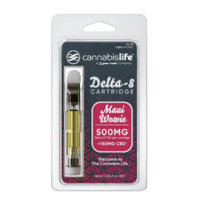 Cannabis Life Delta 8 + CBD Vape Cartridge - Maui Wowie 650mg