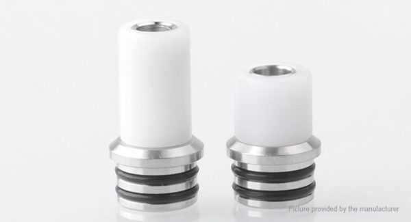 Gluee Styled Stainless Steel + POM 510 DL + MTL Drip Tip Set (White)