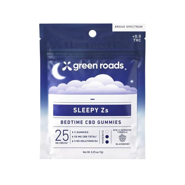 Green Roads Sleepy Zs CBD Gummies with Melatonin - Blackberry 25mg 2