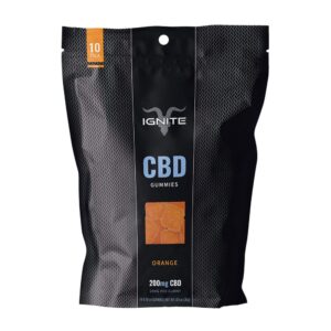 Ignite Isolate CBD Gummies - Orange 10 Pack